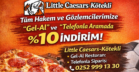 Little Caesars da Üyelerimize Özel İndirim